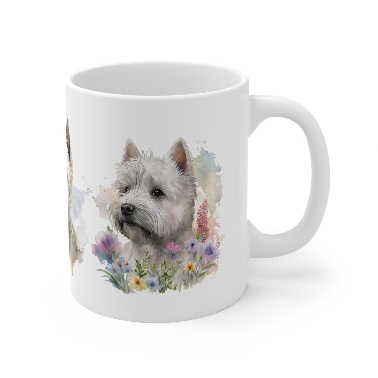 White Terrier Ceramic Mug 11oz