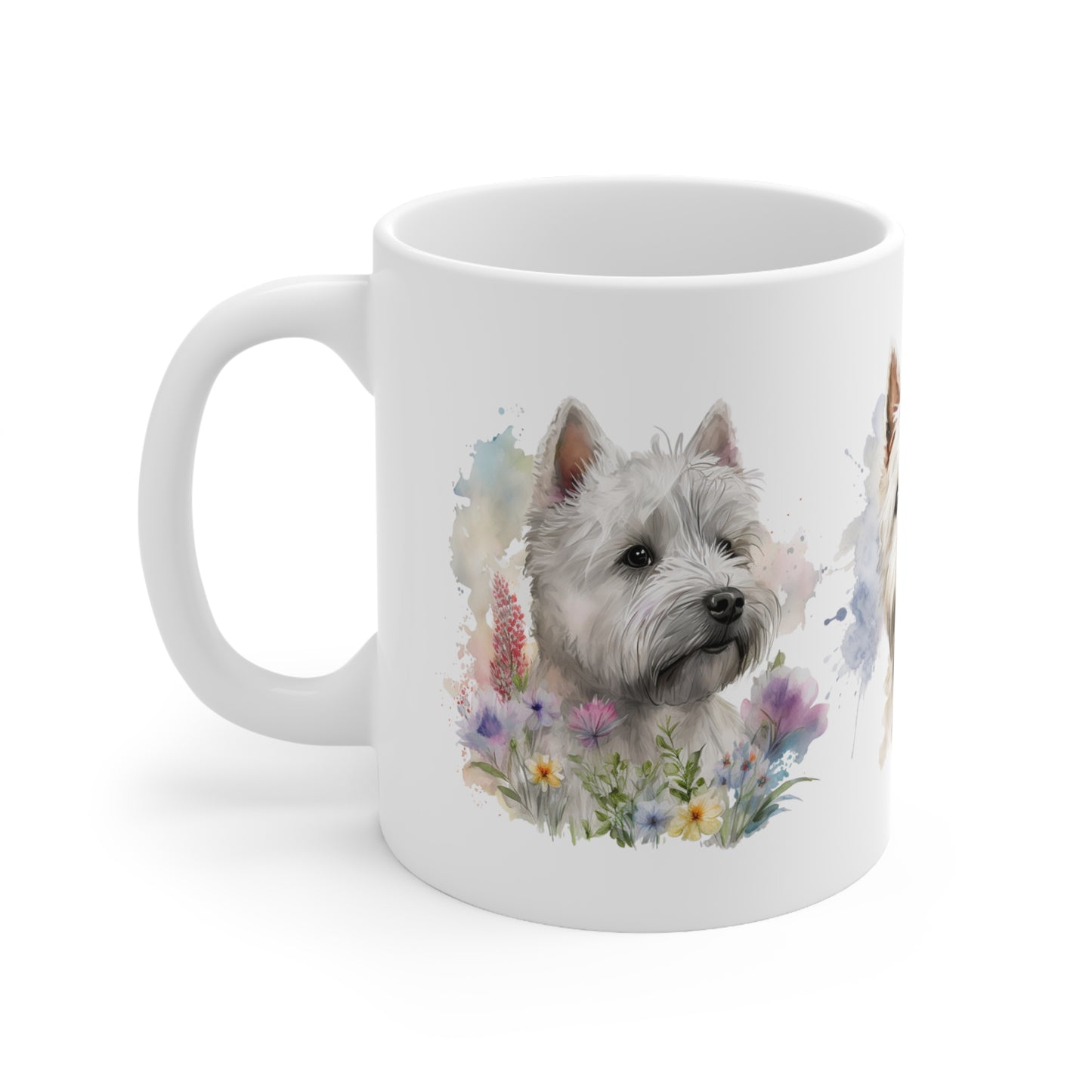 White Terrier Ceramic Mug 11oz