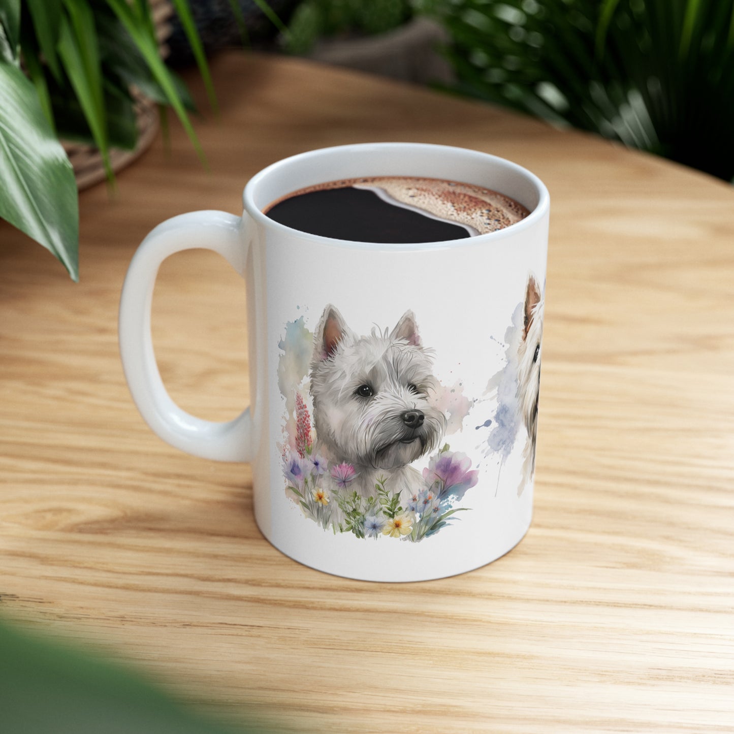 White Terrier Ceramic Mug 11oz