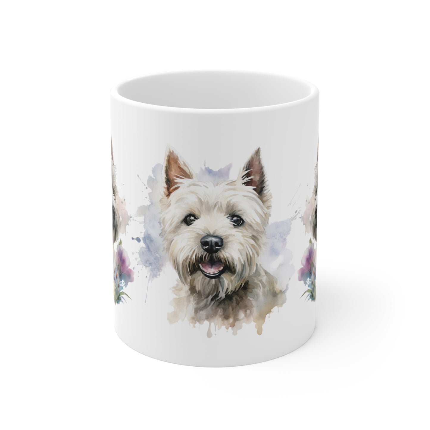 White Terrier Ceramic Mug 11oz