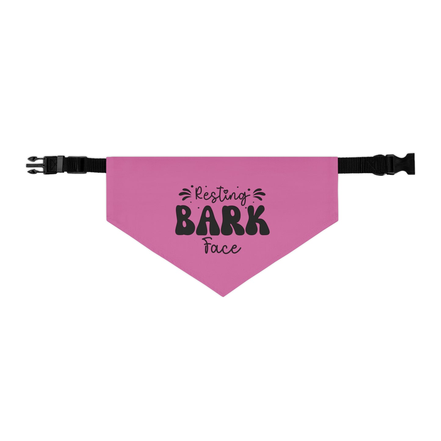 "Resting Bark Face" Pet Bandana Collar